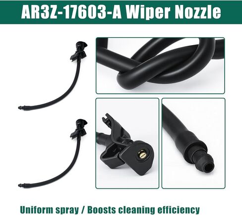 YUXIVCNE BB5Z-17A605-A AR3Z-17603-A Windshield Washer Hose and Wiper Nozzle Compatible with Ford Explorer 2011 2012 2013 2014 2015, Black Replacement in Saudi Arabia