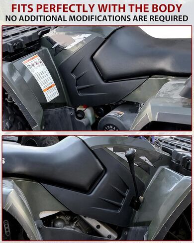 لوحات جانبية يسار ويمين من SAUTVS مع مجموعة رقائق معدنية لـ Polaris Sportsman 800 700 500 2006 2007، لوحات حماية لوحة جانبية سوداء لملحقات Polaris Sportsman 800 700 500 2006-2007 in Saudi Arabia