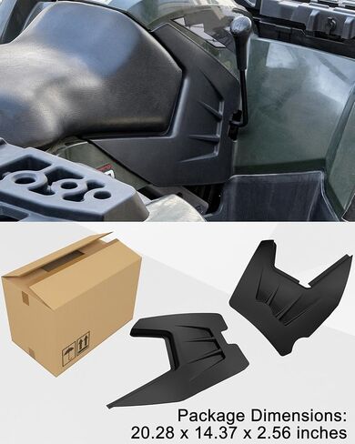لوحات جانبية يسار ويمين من SAUTVS مع مجموعة رقائق معدنية لـ Polaris Sportsman 800 700 500 2006 2007، لوحات حماية لوحة جانبية سوداء لملحقات Polaris Sportsman 800 700 500 2006-2007 in Saudi Arabia