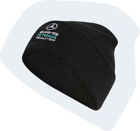 adidas Unisex-Adult Mercedes - Amg Petronas Formula 1 Team Alphaskin Beanie, Black/White, One Size in Saudi Arabia