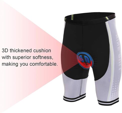 طقم جيرسي لركوب الدراجات للرجال - قميص عاكس لركوب الدراجات سريع الجفاف وسروال قصير مبطن ثلاثي الأبعاد لركوب الدراجات باللون الأخضر in Kuwait