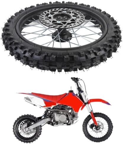 Bike Front Wheel Rim Tire Assembly 14 Inch Front Wheel Rim Tire Compatible With 125 140 150 160cc Pit Bike in Saudi Arabia
