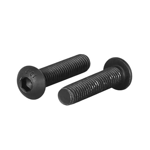 M1.6 M2 .5 M3 M4 M5 M6 M8 M10 M12 10.9 Grade Black Cabon Hex Socket Button Head Bolt Screw(90mm,M4(10Pcs)) in Saudi Arabia
