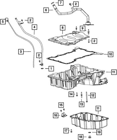 موبار 68147558AA حشية زيت المحرك in Kuwait