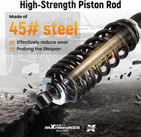 صدمات خلفية maXpeedingrods 7044139 لـ Polaris Ranger 500 4X4 2011-2022، لـ Polaris Ranger 570 2014-2022، لـ Ranger Crew 570 2014-2022، Ranger ETX 4X4 2015-2017، 7043548 7043886 Monotube الصدمات in Saudi Arabia