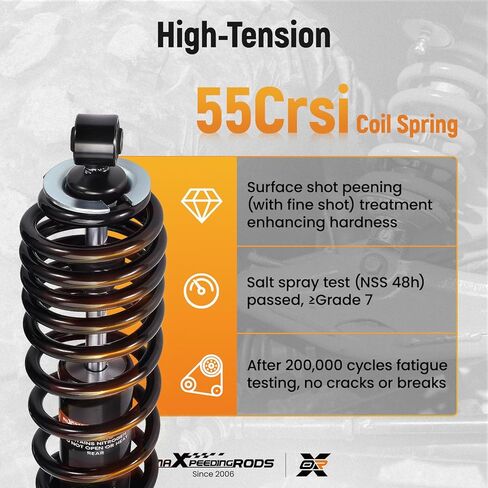 صدمات خلفية maXpeedingrods 7044139 لـ Polaris Ranger 500 4X4 2011-2022، لـ Polaris Ranger 570 2014-2022، لـ Ranger Crew 570 2014-2022، Ranger ETX 4X4 2015-2017، 7043548 7043886 Monotube الصدمات in Saudi Arabia