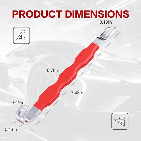 Automotive Electrical Connector Separator,Terminal Release Remover Tool 13120,Dual End Wiring Harness Disconnect Tool with Angled and Straight Tips,Non-Slip Handle for Most Cars Trucks(2 Piece) ﻿ in Saudi Arabia