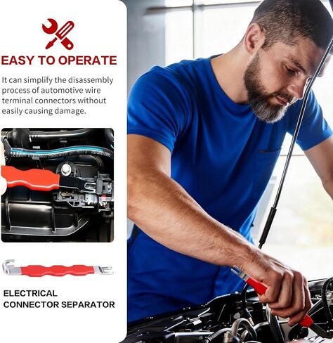 Automotive Electrical Connector Separator,Terminal Release Remover Tool 13120,Dual End Wiring Harness Disconnect Tool with Angled and Straight Tips,Non-Slip Handle for Most Cars Trucks(2 Piece) ﻿ in Saudi Arabia