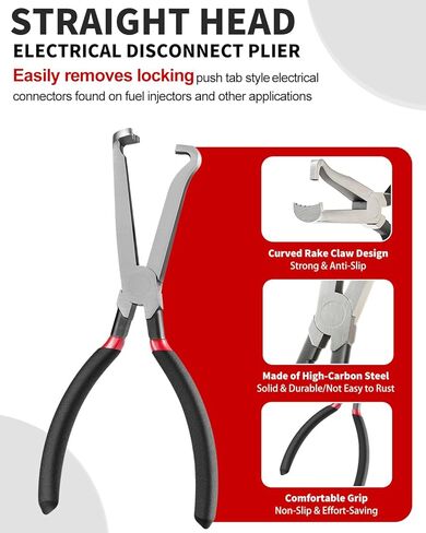 4 Pcs Electrical Disconnect Pliers for Cars, Automotive Electrical Connector Removal Tool and Hose Clamp Pliers, Electrical Plug Connector Disconnect Separator Tool for Car, Trucks, SUVs in Saudi Arabia