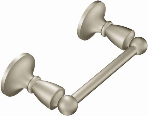 Moen DN8208BN Wembley حامل ورق محوري، 3.6 بوصة عرض × 2.28 بوصة ارتفاع × 8.26 بوصة عمق، نيكل مصقول in Kuwait