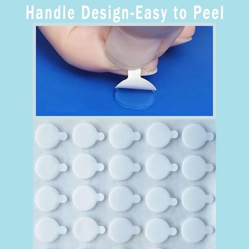 Double Sided Tape for Wall Hanging, 0.79" Sticky Tack Dots Strong Mounting Putty, Stickers Easy to Peel for Crafts, Poster, Balloons Decoration, 252 PCS Removable Tape in Saudi Arabia