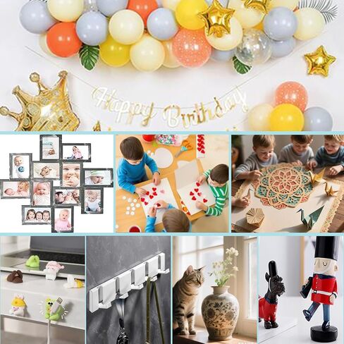 Double Sided Tape for Wall Hanging, 0.79" Sticky Tack Dots Strong Mounting Putty, Stickers Easy to Peel for Crafts, Poster, Balloons Decoration, 252 PCS Removable Tape in Saudi Arabia
