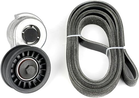 Tykick Serpentine Belt Tensioner Idler Pulley Drive Kit for Dodge D150 D250 D350 Dakota Durango Ram 1500 2500 3500 Ramcharger W150 W250 W350 1992-1993 1997-2003 3.9L 5.2L 5.9L V6 V8 Replaces 90K-38116 in Saudi Arabia