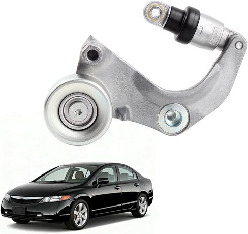 New Upgrade 2528125000 Tensioner, Idler Pulley & V-Ribbed Serpentine Belt Kit for 2010-2016 Sonata/Tucson/Santa Fe & Optima/Forte/Sportage/Sorento 2.0L/2.4L, Replaces # 252122G760, 2528825001 in Kuwait