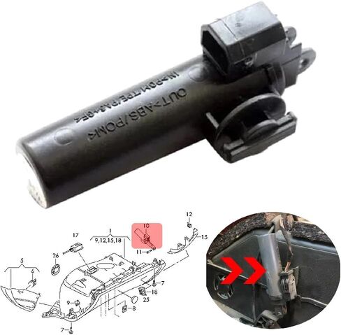 1x 8K1880324 Glove Box Stopper Damper Brake Element Switch Fit for Audi A3 A4 A5 S3 S4 S5 Q5 RS5 LHD Car Accessories 8U1880324 in Saudi Arabia