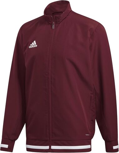 adidas Team 19 Full Zip Woven Jacket | Power Red/White | Small in Saudi Arabia