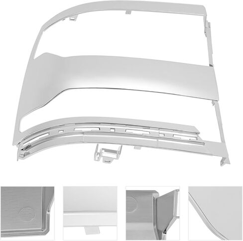 لـ 2016-2018 تشيفي سيلفرادو 1500 غطاء حافة المصباح الأمامي، استبدال حافة المصباح الأمامي من الجانب الأيمن للراكب، غطاء مصبوب بالحقن من الكمبيوتر الشخصي in Kuwait