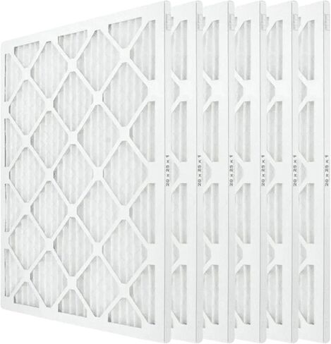 مرشحات هواء مطوية 20x25x1، متوافقة مع فرن HVAC AC (MERV 13) عبوة من 6 قطع in Kuwait