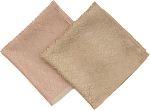 Pocket Square | Silk Handwoven Banarasi Fabric for Formal & Casual Events, Gifting- Set of 2 in Saudi Arabia