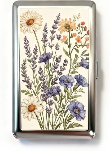 Vintage Art Deco Versatile Card & Cash Case, Slim Metal Wallet for Women Men Credit ID Business Cards (Style-A) in Saudi Arabia