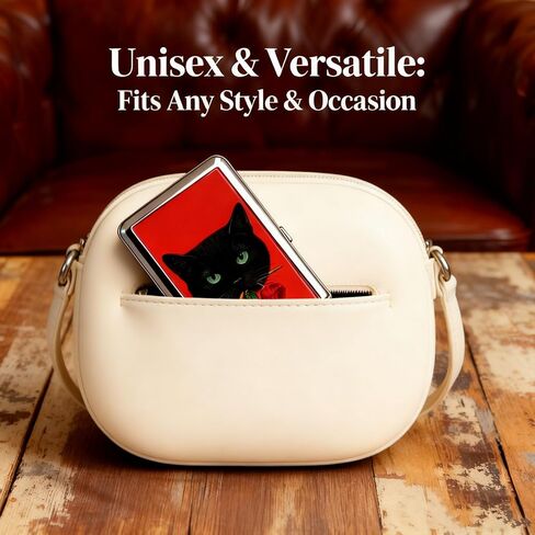 Vintage Art Deco Versatile Card & Cash Case, Slim Metal Wallet for Women Men Credit ID Business Cards (Style-A) in Saudi Arabia