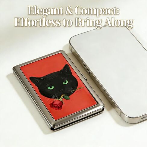 Vintage Art Deco Versatile Card & Cash Case, Slim Metal Wallet for Women Men Credit ID Business Cards (Style-A) in Saudi Arabia