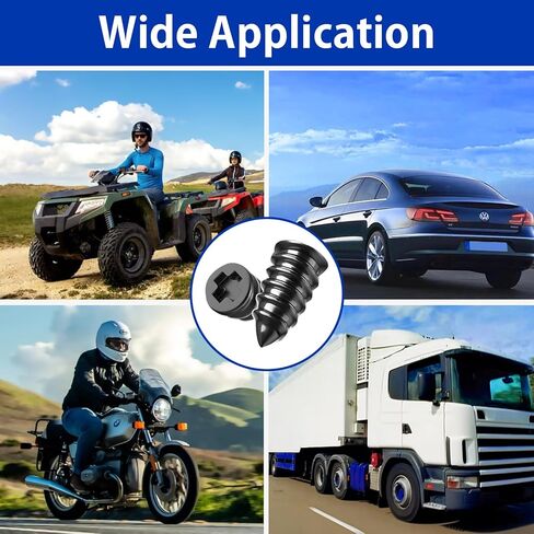 60 PCS Tire Plugs Screw Type,Tire Repair Screws Plug Kit with 2 Sizes and Screwdriver,Fast Self-Service Tool for Car, Bikes,Motorcycle,Tractor Tire Puncture Repair in Saudi Arabia