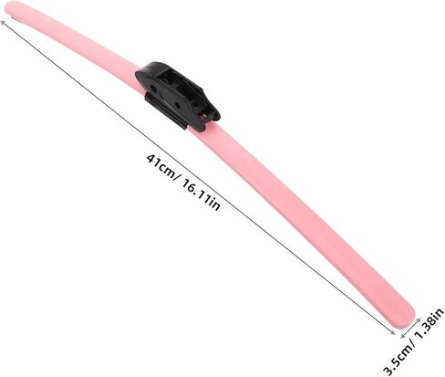 GARVALON الوردي 16 بوصة العالمي الجبهة ممسحة زجاج أمامي قطاع دائم قطاع متعدد الوظائف السيارات ممسحة الزجاج لإزالة المطر سيارة in Kuwait