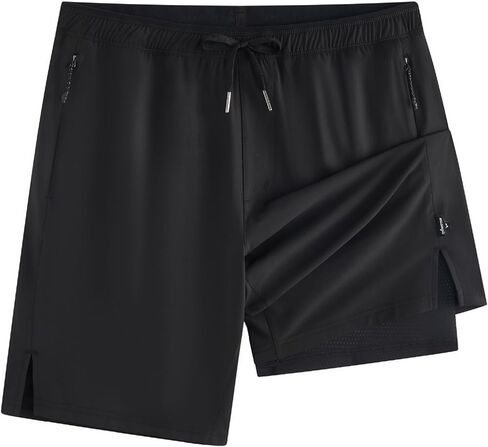 maamgic Mens Swim Trunks 9" with Zipper Pockets, Quick Dry Board Shorts, 4-Way Stretch Compression Lined Bathing Suits in Saudi Arabia