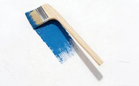 Angled Bristle Paint Brush Set, 4 Pcs, Long Wood Handle, Bent Radiator Design, Multi-Purpose Wall and Boat Brush, 3 in in Kuwait