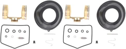 طقم تصليح المكربن ​​Carb إعادة بناء مجموعة فراغ الحجاب الحاجز طوقا متوافق مع CB350 سوبر سبورت CL350 تشويش إذاعي 1968-1973 in Kuwait