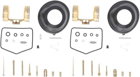 طقم تصليح المكربن ​​Carb إعادة بناء مجموعة فراغ الحجاب الحاجز طوقا متوافق مع CB350 سوبر سبورت CL350 تشويش إذاعي 1968-1973 in Kuwait