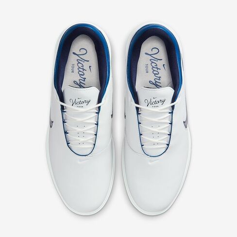 حذاء الجولف Nike Victory Tour 4 (أبيض سامت/أزرق كورت/فضي معدني) in Kuwait