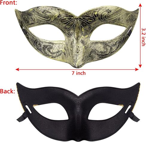 FEQO 128 Pieces Masquerade Masks Vintage Antique Venetian Masks for Men Women in Saudi Arabia