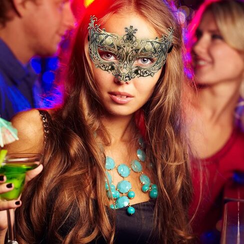 FEQO 128 Pieces Masquerade Masks Vintage Antique Venetian Masks for Men Women in Saudi Arabia