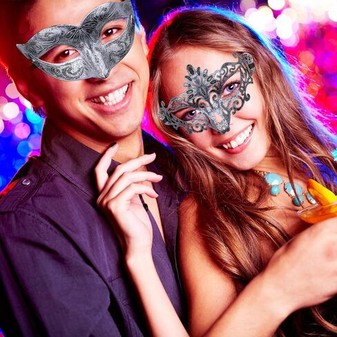 FEQO 128 Pieces Masquerade Masks Vintage Antique Venetian Masks for Men Women in Saudi Arabia