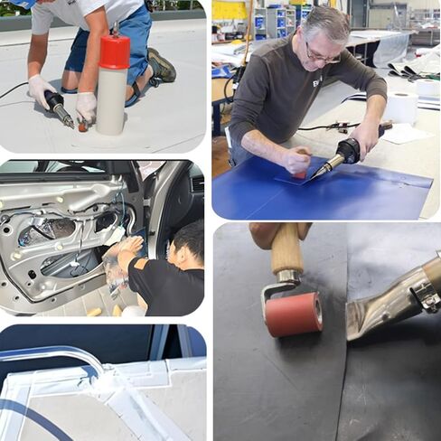 أداة تنعيم أسطوانة التماس لحام الهواء الساخن PVC/TPO/EPDM لحام الأرضيات المشمع Tpo شريط إصلاح شريط RV عجلة بكرة مطاطية RV مناسبة لحام شريط Eternabond (قطعة واحدة) in Kuwait