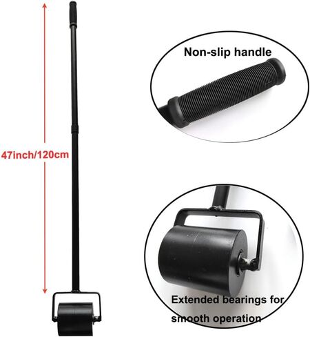 أسطوانة التماس السقف شديدة التحمل للغشاء المقاوم للماء، أداة دوارة بمقبض طويل مقاس 52 بوصة لتسقيف PVC، TPO، غشاء EPDM in Kuwait