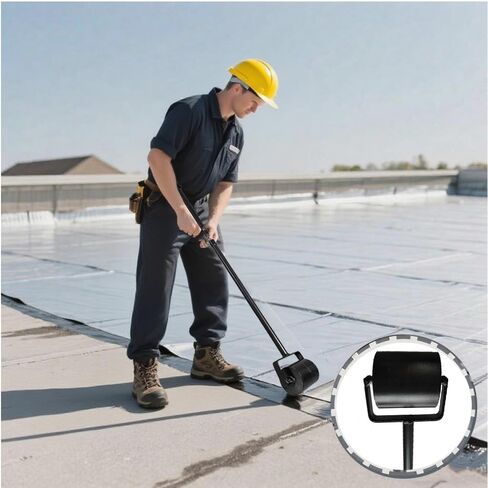 أسطوانة التماس السقف شديدة التحمل للغشاء المقاوم للماء، أداة دوارة بمقبض طويل مقاس 52 بوصة لتسقيف PVC، TPO، غشاء EPDM in Kuwait