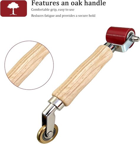 2 Pcs Seam Roller, 40mm Silicone Seam Roller with 6mm Brass Details, Smooth Seam Roller Tool for PVC/TPO/EPDM Single-Ply Roofing Tape in Kuwait