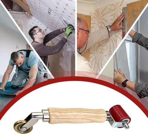 2 Pcs Seam Roller, 40mm Silicone Seam Roller with 6mm Brass Details, Smooth Seam Roller Tool for PVC/TPO/EPDM Single-Ply Roofing Tape in Kuwait