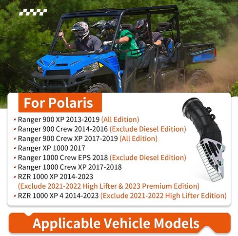 خرطوم قابض مخرج الهواء وقوس شاشة الحزام لـ Polaris Ranger 900 1000 Crew/XP RZR 1000 XP 2013-2023 5414537 in Kuwait