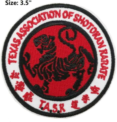 Cute-Patch Texas Association of Shotokan Karate Task Embroidered Iron on sew on Patch Martial Arts Applique in Saudi Arabia
