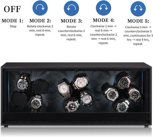 Watch Winder for Automatic Watches with 12 Quiet Running Motor for Man/Woman's Watches in Saudi Arabia