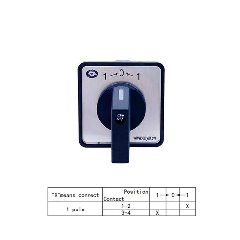 LW26-20/1 إعادة ضبط مفتاح تبديل الكامة الدوارة اللحظية 4 محطات 3 مواضع حمولتين مختلفتين اتصال فضي in Kuwait