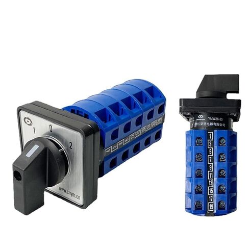 3 موقف 5 أقطاب مستويات 25A 690 فولت تغيير الروتاري كام مفتاح دوار الفضة الاتصال التحكم في المحرك مقاطعة LW26-25/5(01) in Kuwait