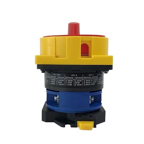 32A DIN Rail Mounted Changeover Rotary Cam Switch LW26GS-32/1 Rotate Power Cut-Off Knob Isolation Master 2 Positions One Pole in Kuwait