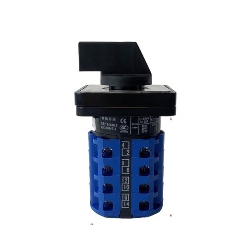 2/3/4/5 Position 20A 4 Poles Electrical Universal Changeover Rotary Cam Switch Silver Contacts YMW26 LW26-20/4(1-4) in Kuwait