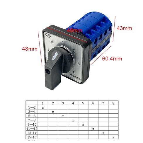 الكهربائية LW39B-16/4 تغيير الروتاري كام التبديل 690 فولت 16A 4 البولنديين 8 موقف 16 محطات التحكم المحرك LW26 in Kuwait
