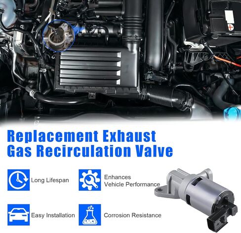 صمام EGV823 EGR لكرايسلر باسيفيكا تاون آند كانتري 2005-2007، لسيارة دودج كارافان كارافان 2.4/3.3L 2004-2007، لسيارة جراند كارافان 2004-2007 3.3/3.8L، استبدال #4861662AA in Kuwait